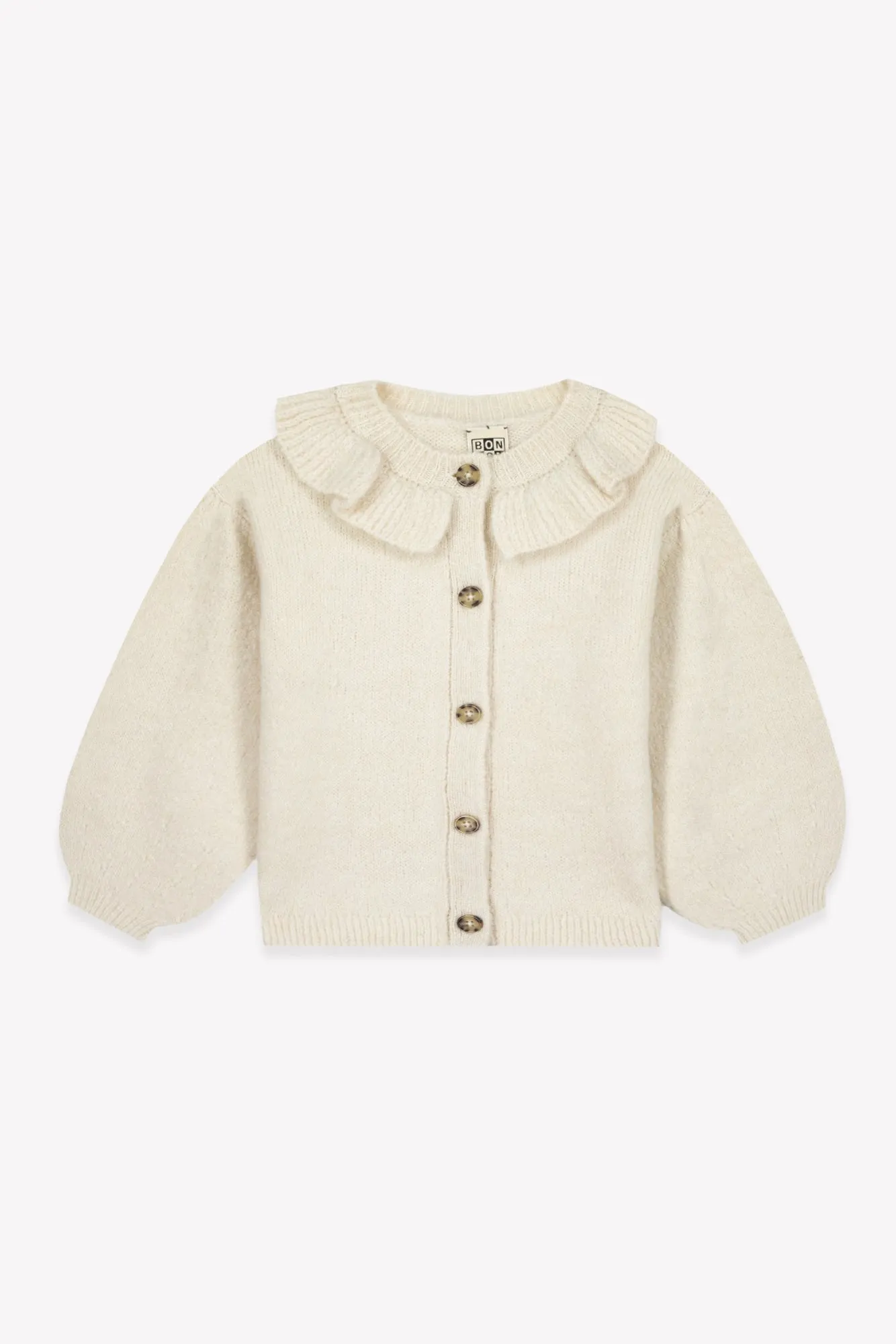 Bonton Paloma Milk cardigan ecru flæse 4A