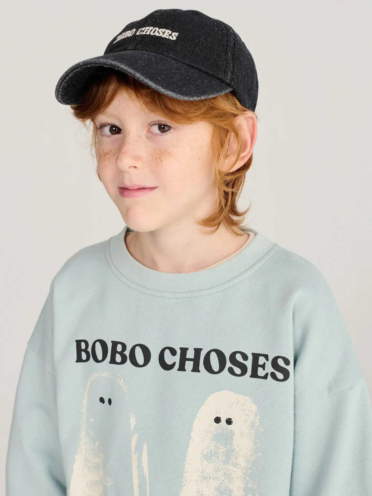 Bobo Choses All About Monsters denimkasket sort bomuld