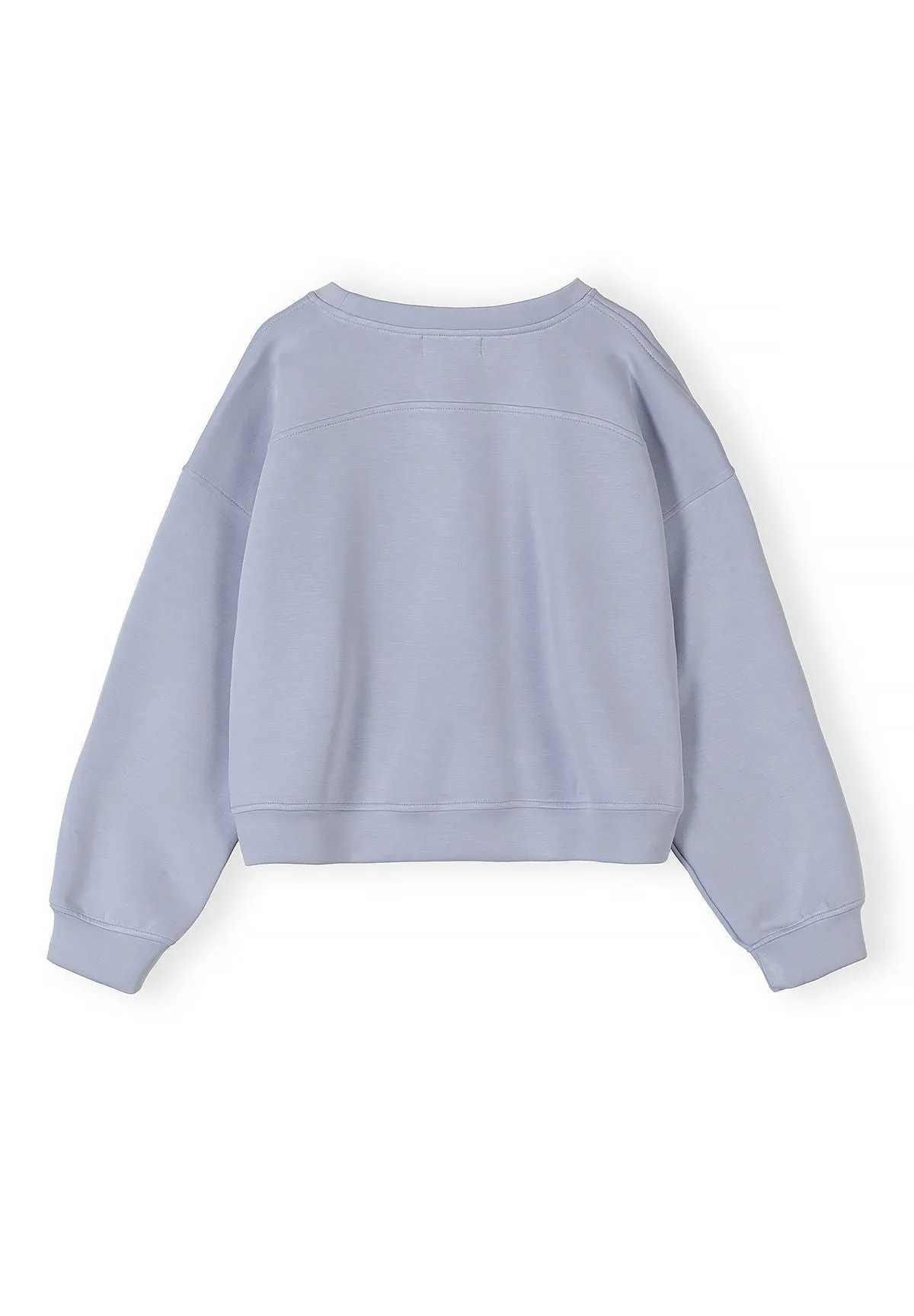 Minoti 44979 sweatshirt til damer lavendel cropped