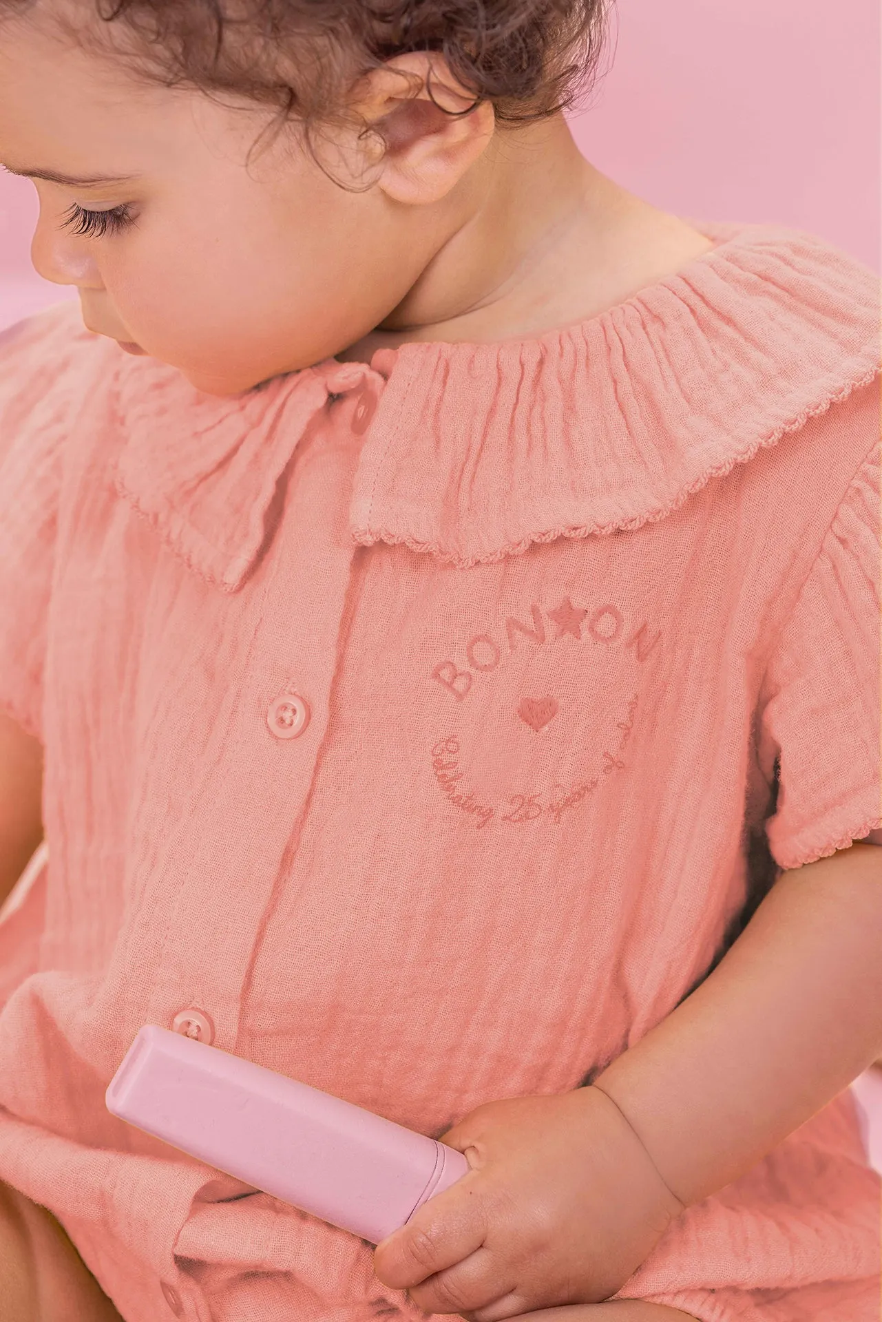 Bonton Norma sparkedragt rosa bomuld