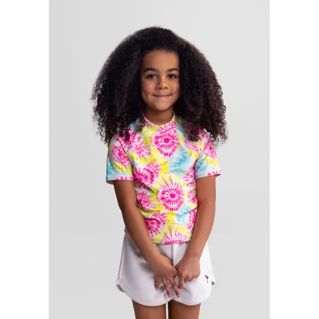 Minoti 44492 badeshirts til piger 2-pak blå batik