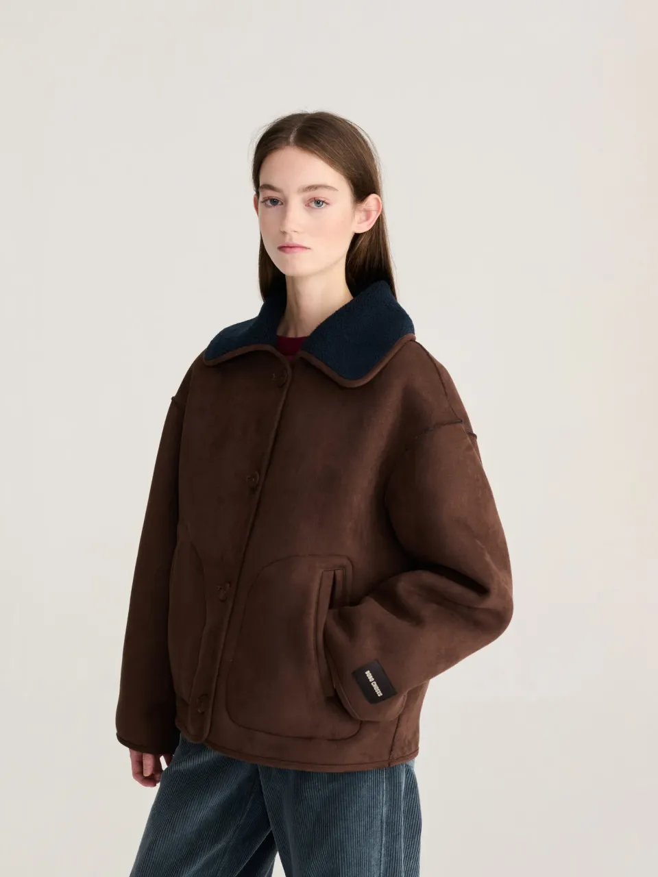 Bobo Choses Reversible Soft Sherpa jakke vendbar varm