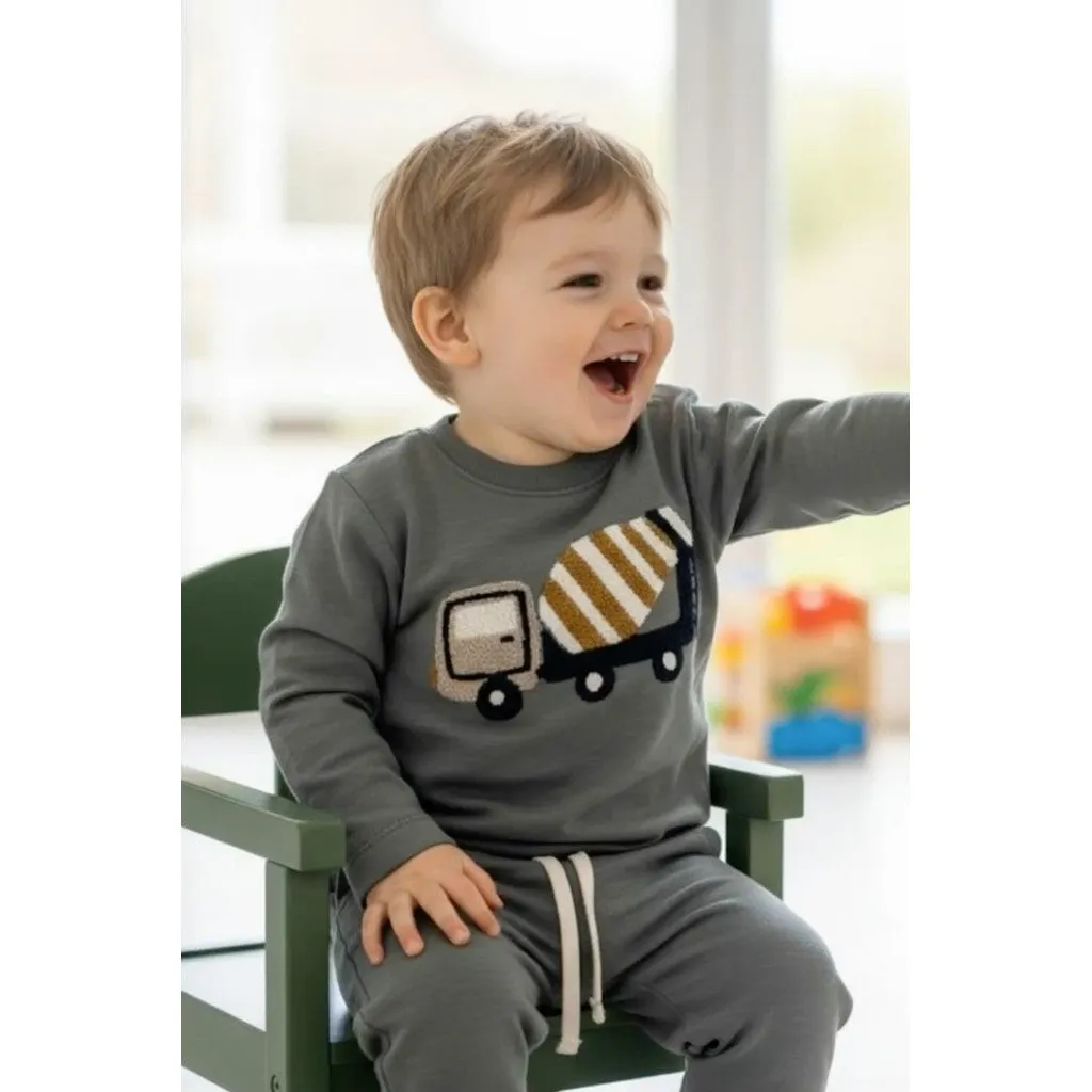 Hust & Claire HCSejer Mixer Truck bluse Balsam Green bomuld