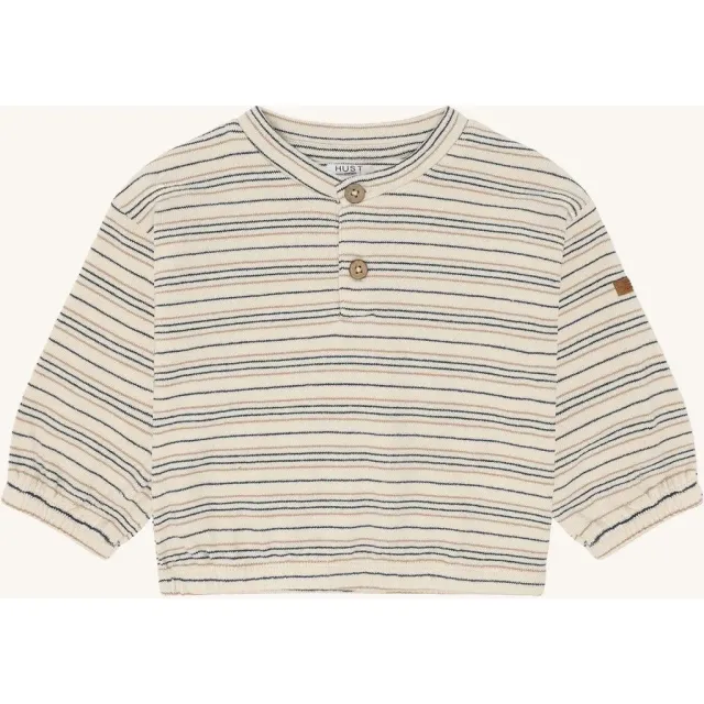 Hust & Claire Sigurt sweatshirt Snow White stribet