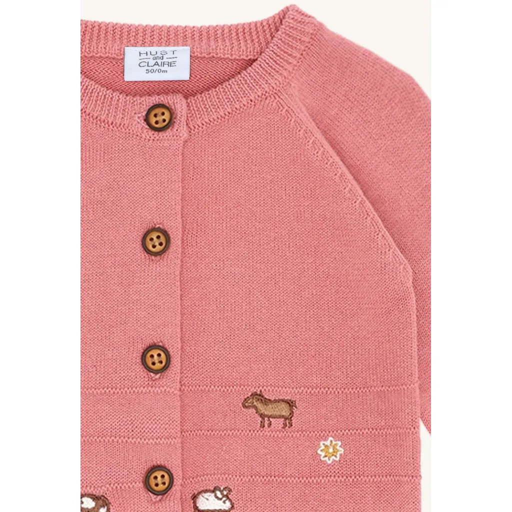 Hust & Claire HCCall Knit cardigan Sorbet bomuld