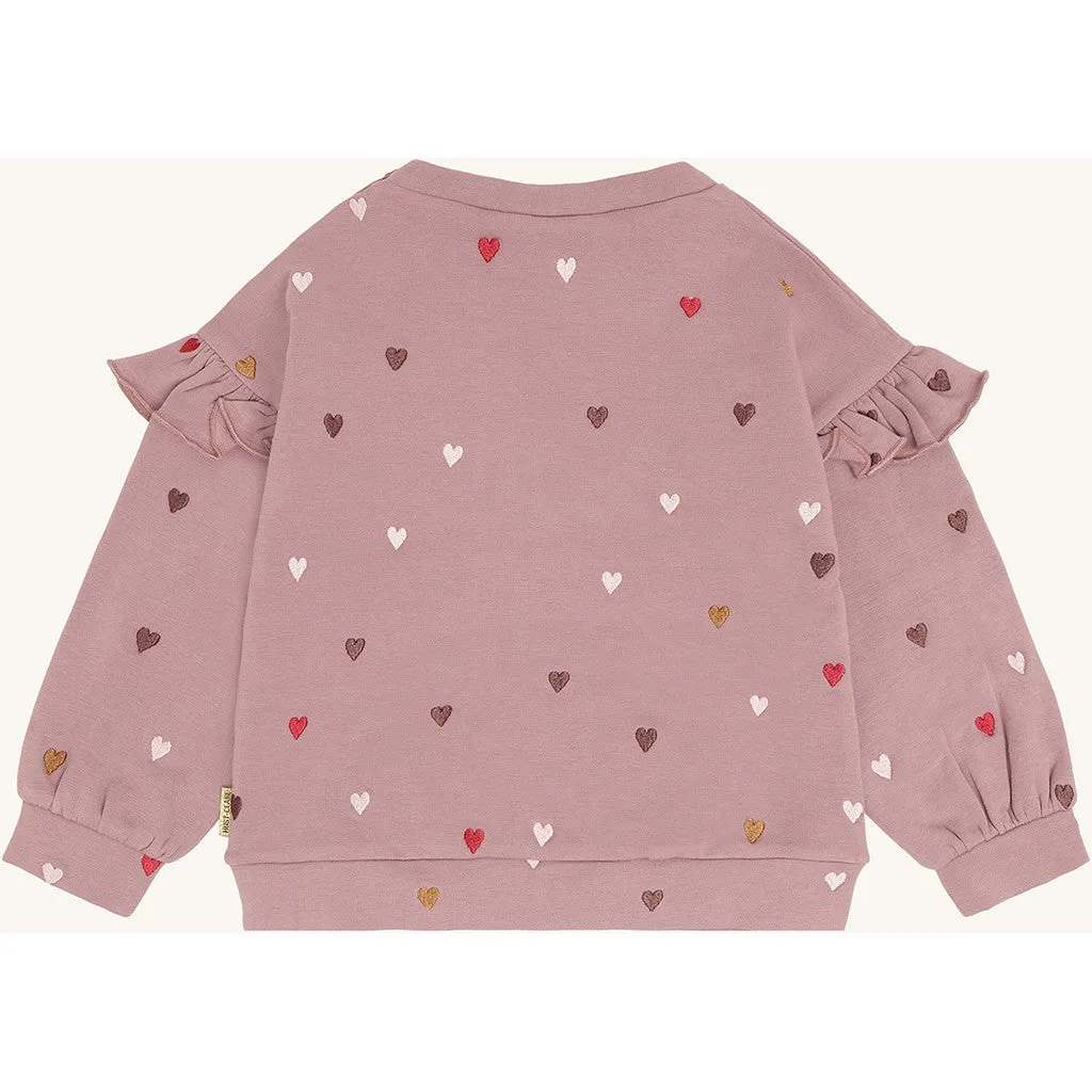Hust & Claire Sicillia Heartbeat sweatshirt Heather blomstret