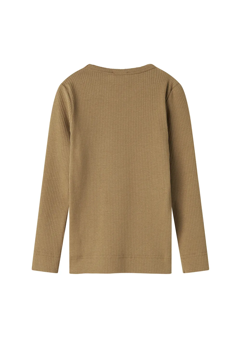 MarMar Plain Tee LS t-shirt Dark Bronze økologisk