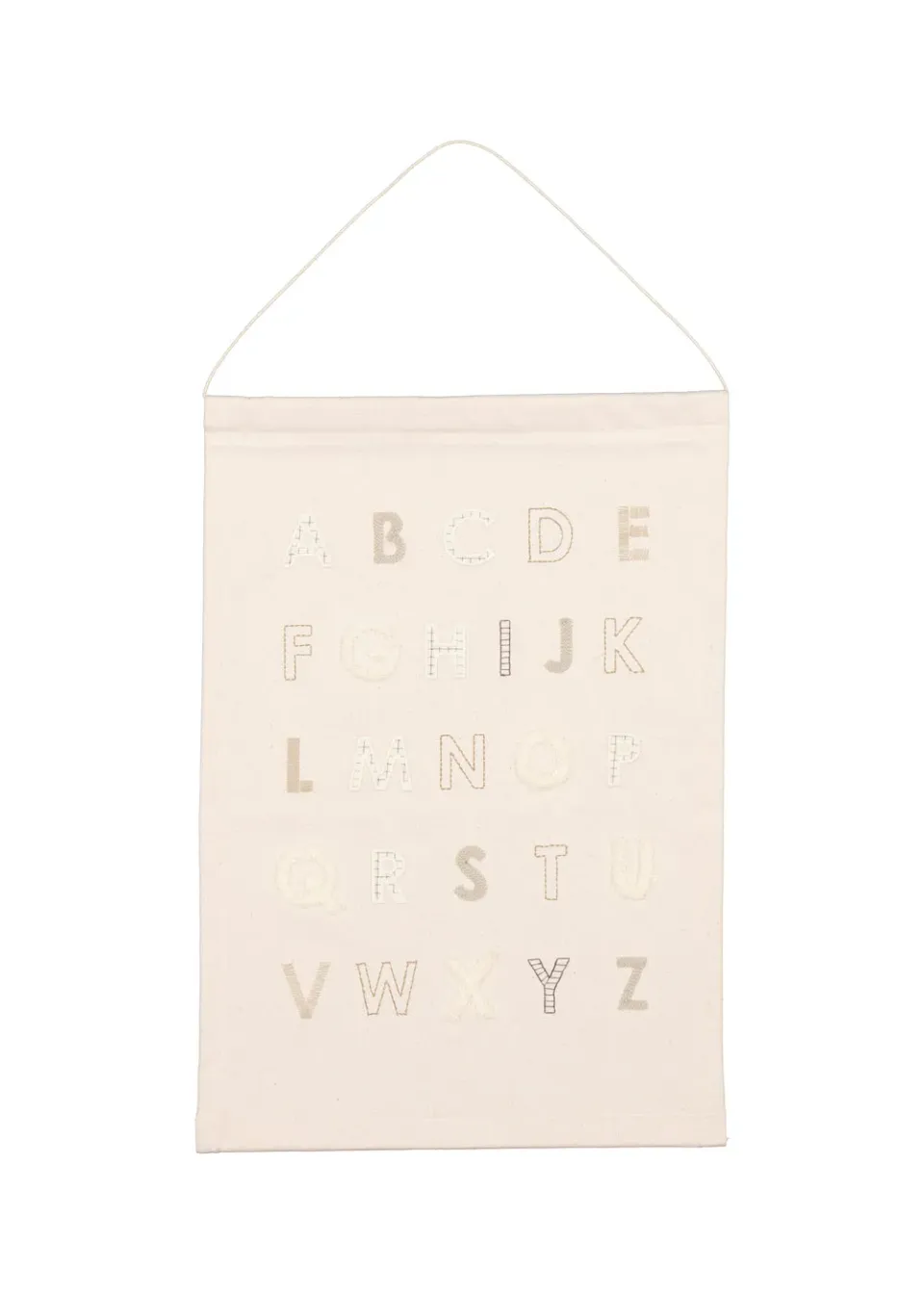 MarMar ABC Poster ENG plakat Natural broderet