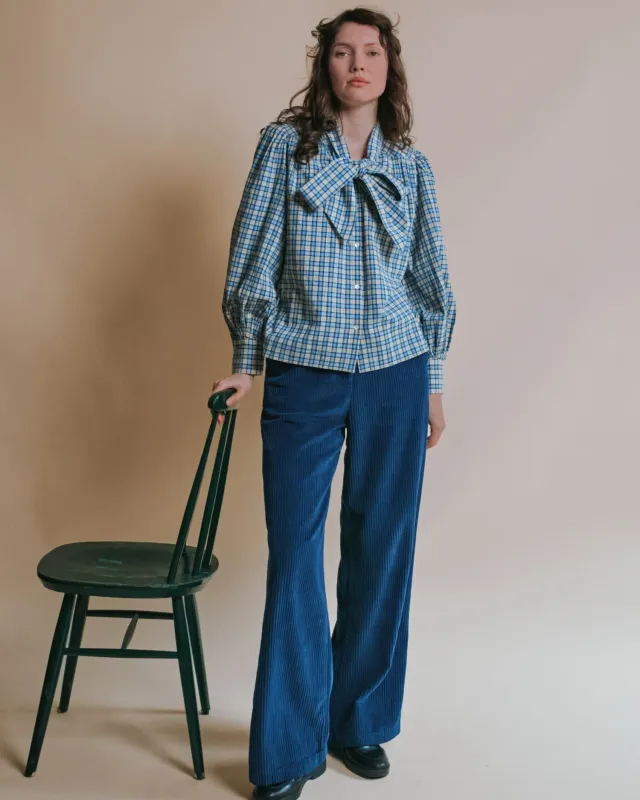 Emile et Ida Edgar bukser blå fløjl