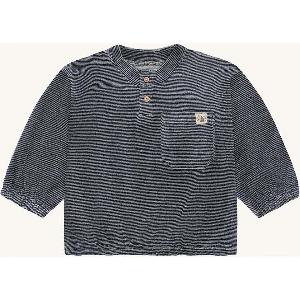 Hust & Claire Sigurt Stripe sweatshirt blues stribet