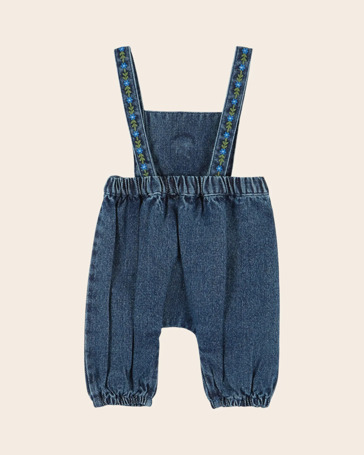 Emile et Ida selebukser baby blå denim broderet