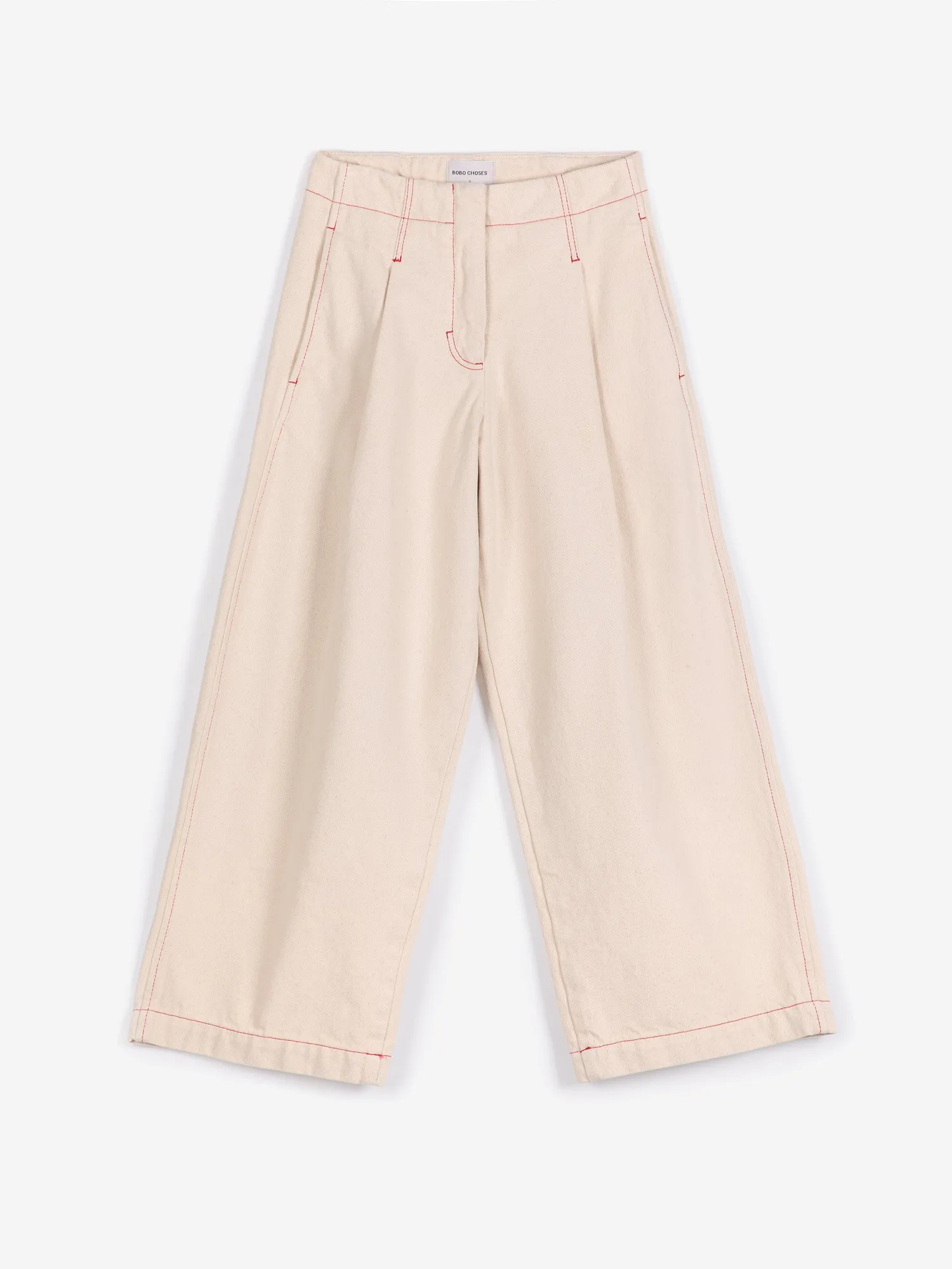 Bobo Choses All About Monsters barrel bukser ecru twill