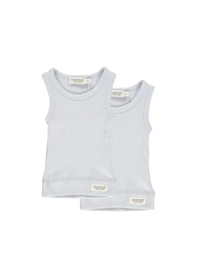 MarMar Baby undertrøje Pale Blue 2-pak modal