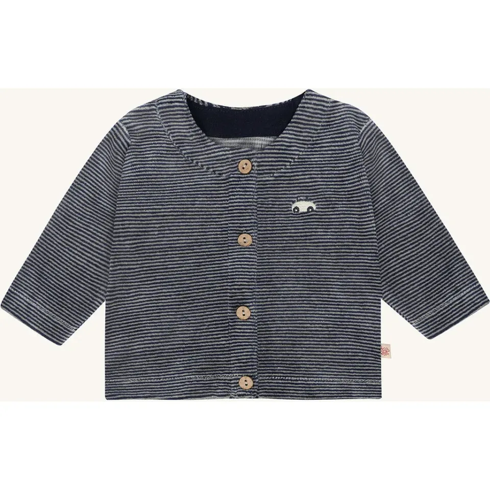 Hust & Claire HCChai Stripe cardigan Blues knapper
