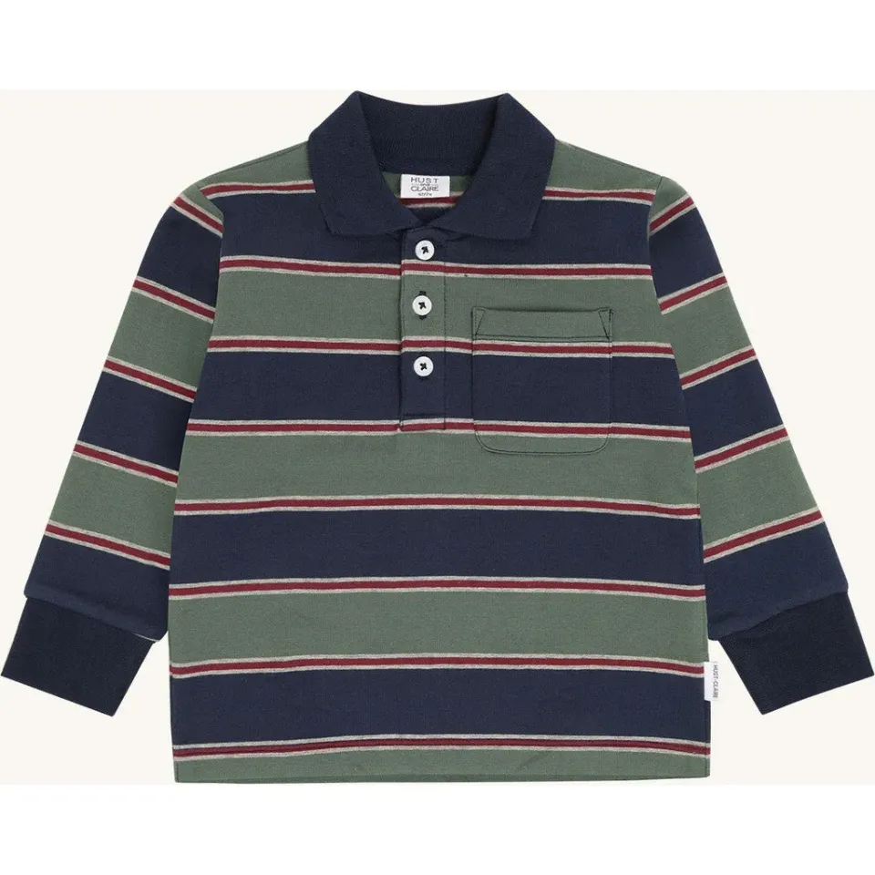 Hust & Claire HCSejer YD Block sweatshirt Balsam Green økologisk