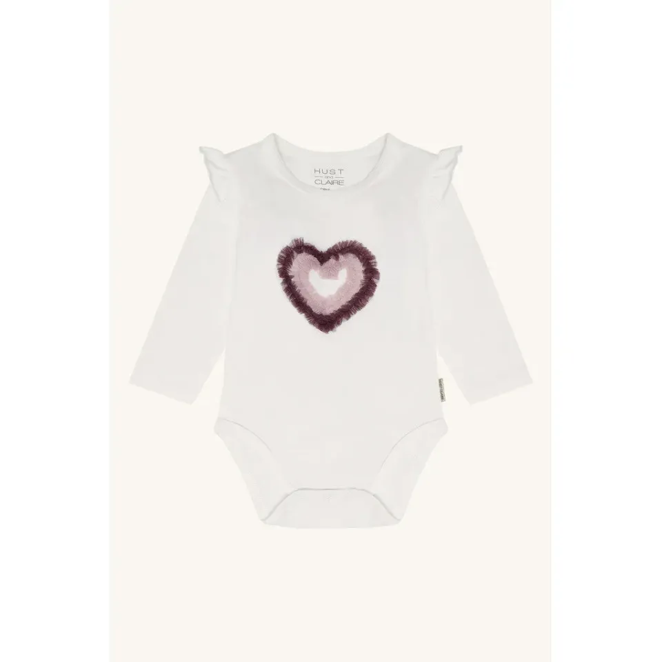 Hust & Claire Britt Heart body Ivory bomuld