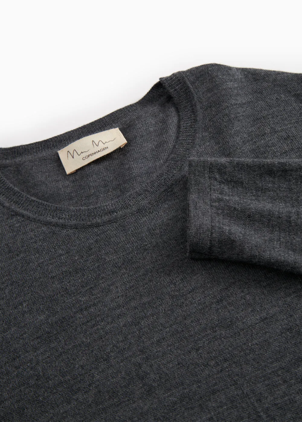 MarMar Tanne W bluse Dark Grey Melange merinould