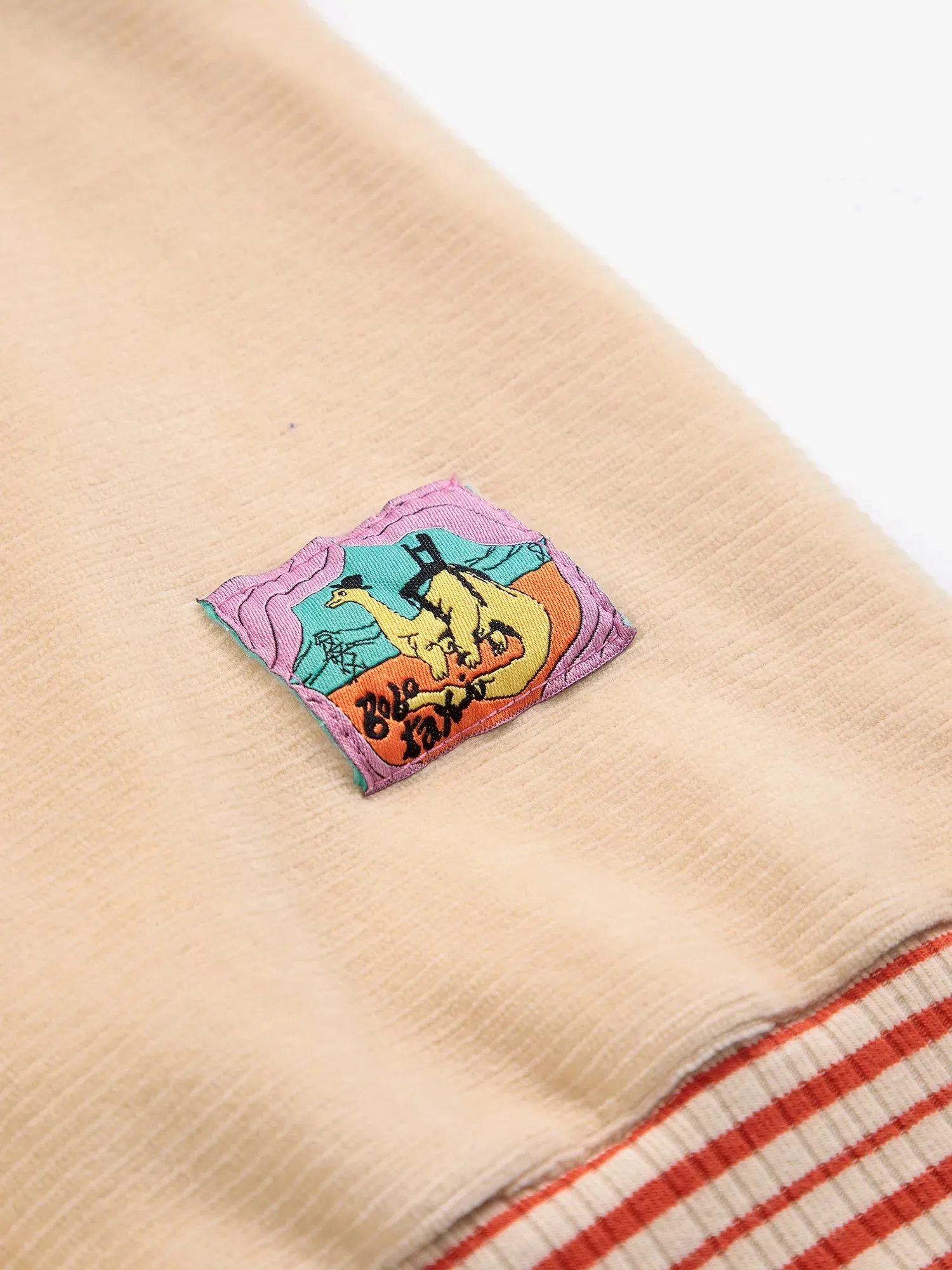 Bobo Choses Taxi Saurus sweatshirt creme bomuld