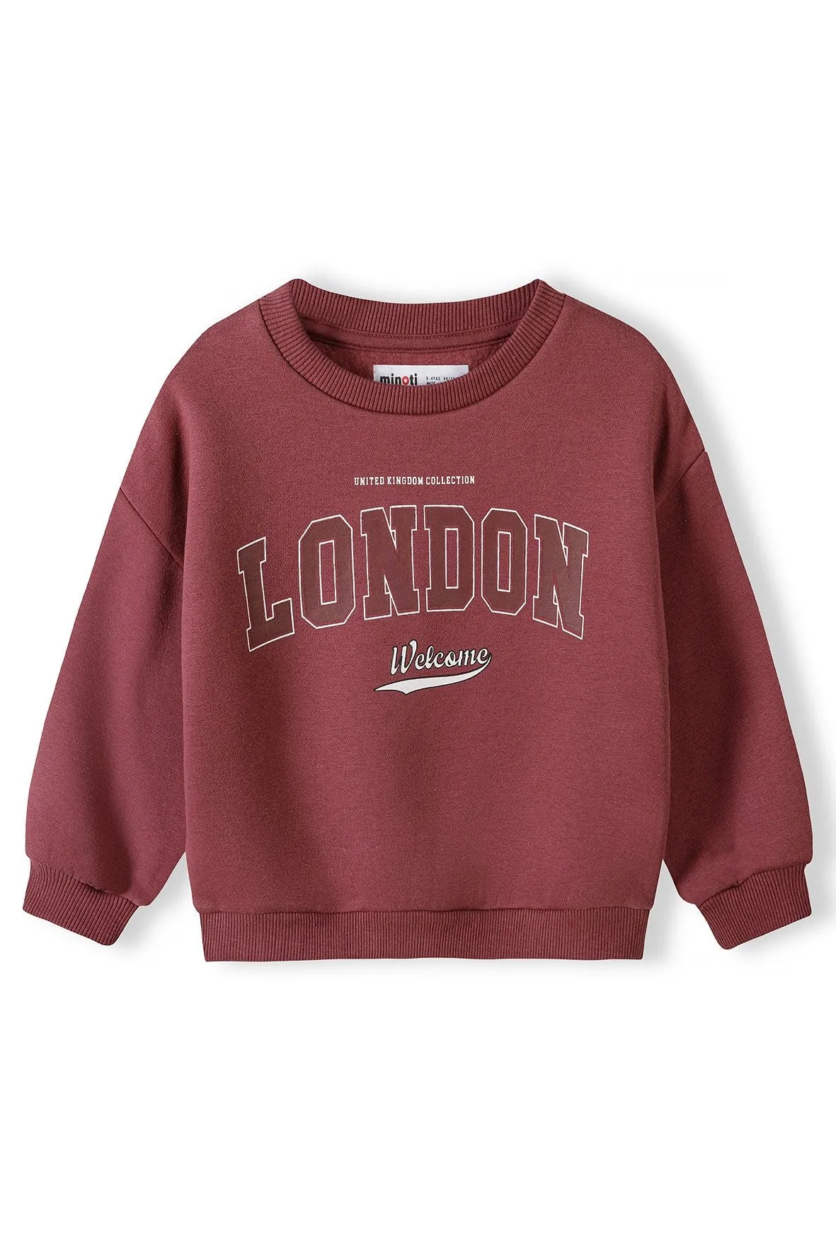 Minoti 39731 sweatshirt mauve London pige bomuld