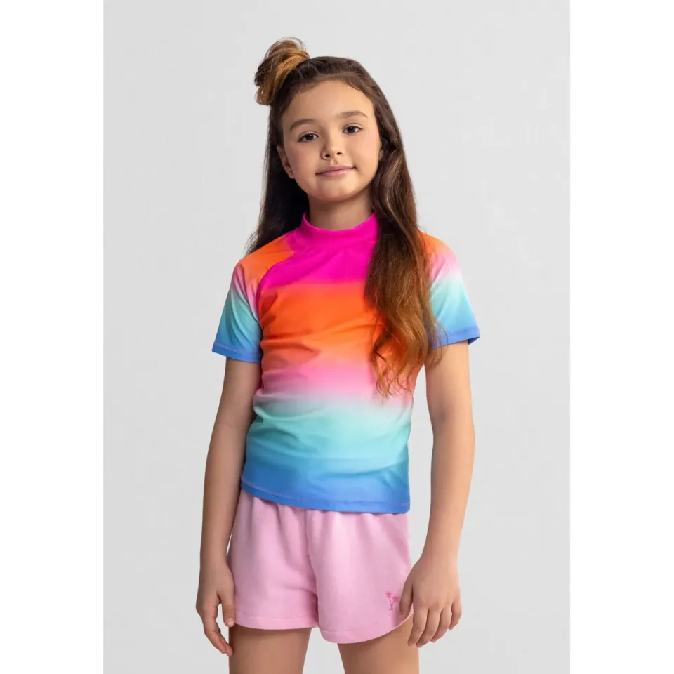 Minoti 44492 badeshirt 2-pak rosa til piger polyester