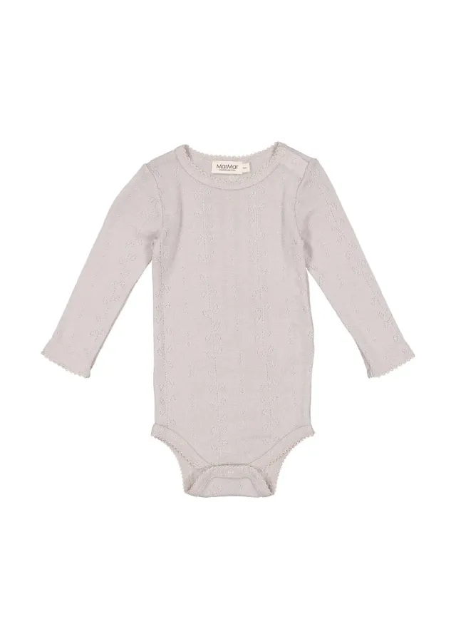 MarMar Benedikte body Soft Dove uld pointelle