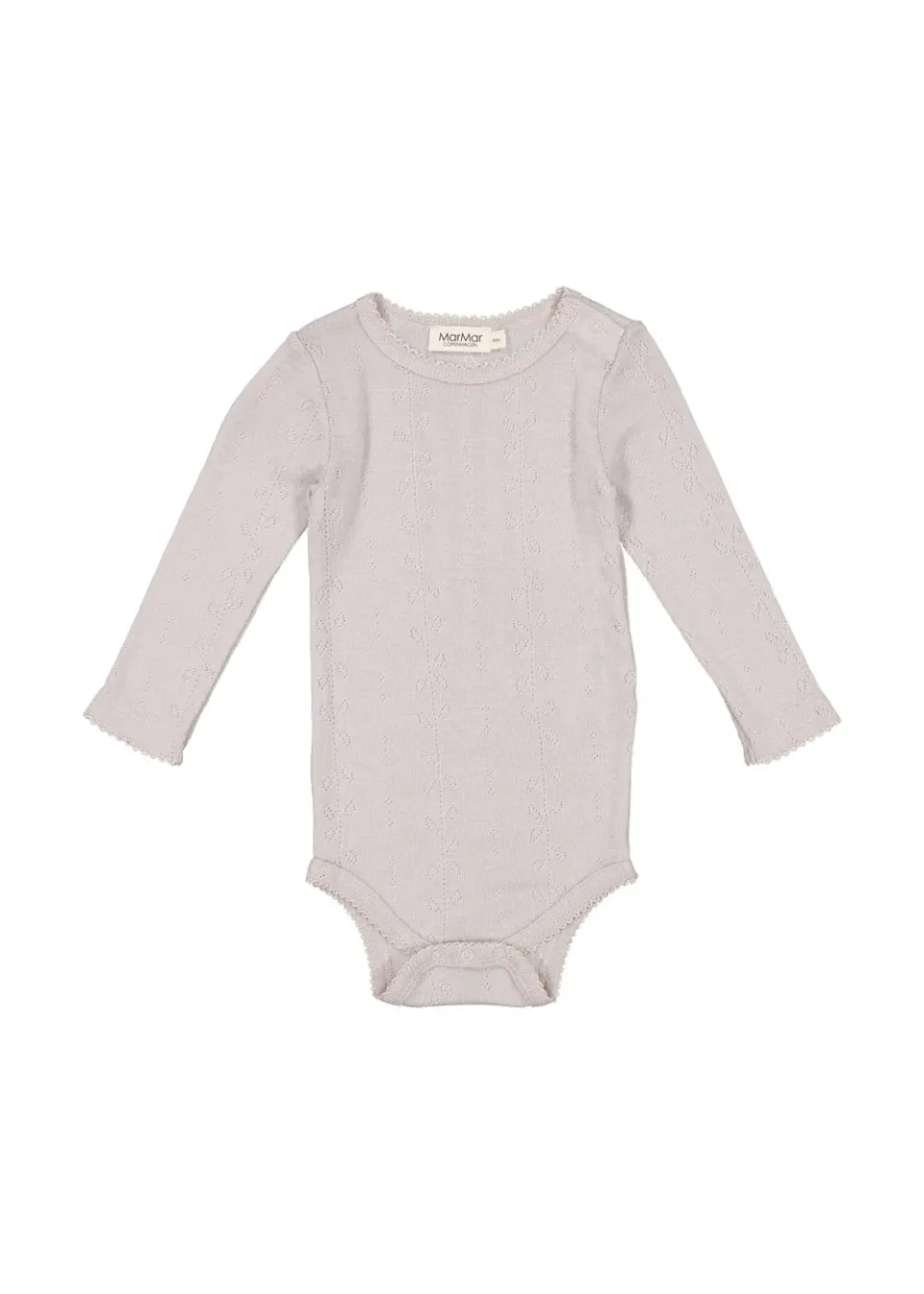 MarMar Benedikte body Soft Dove uld pointelle