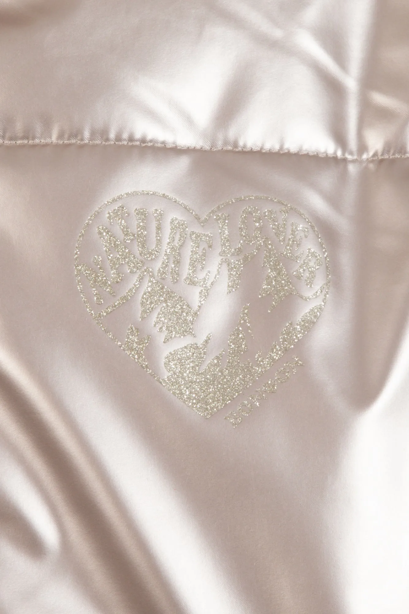 Bonton Moove Champagne dynejakke metallic hætte