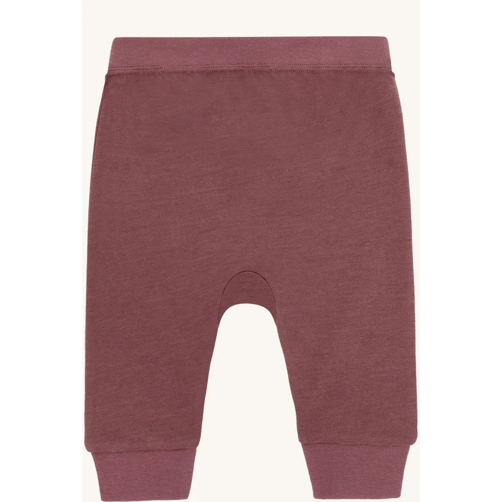 Hust & Claire Gaby joggingbukser Old Rose uld bambus