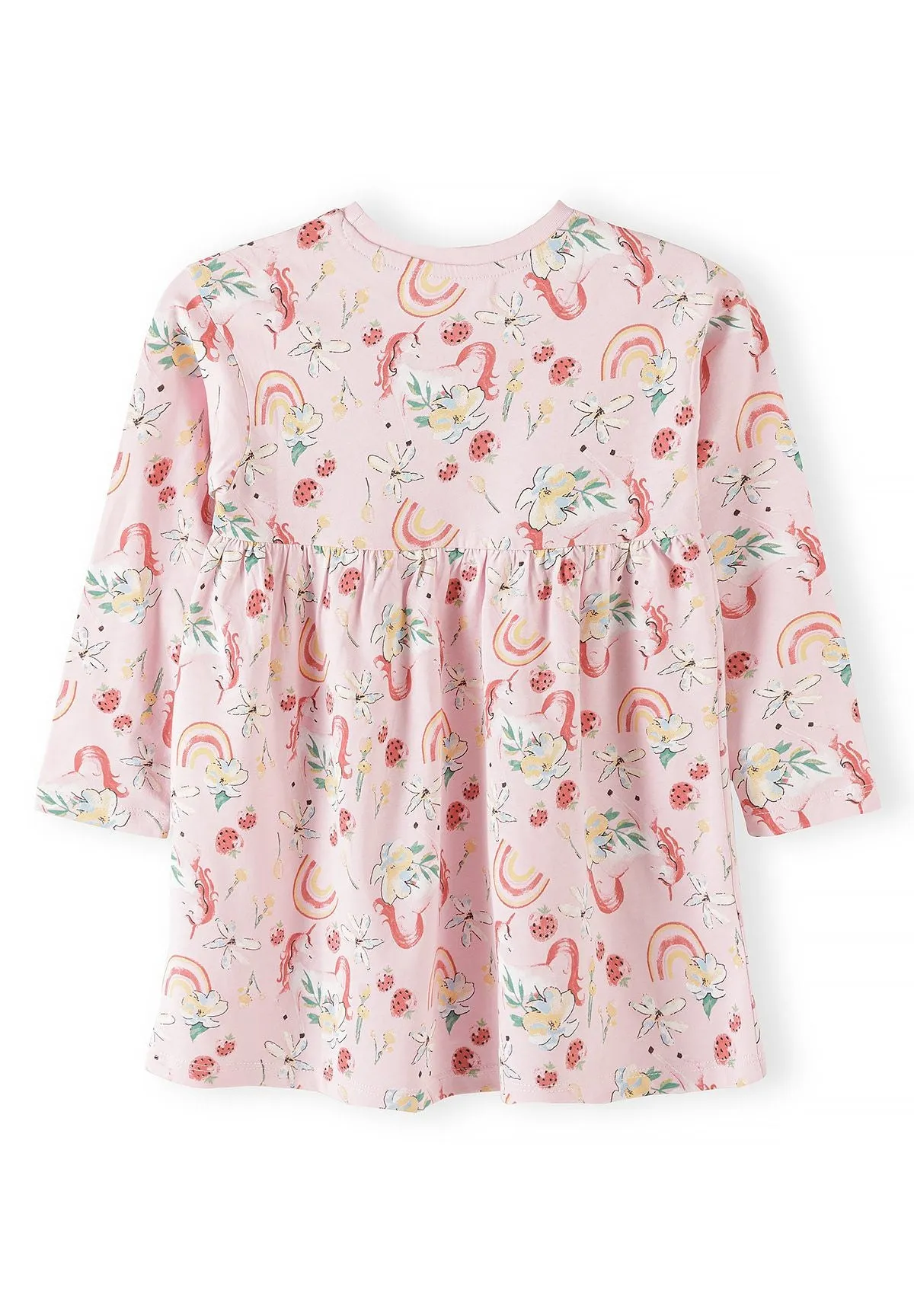 Minoti 44817 kjoler enhjørning 2-pak blå rosa jersey