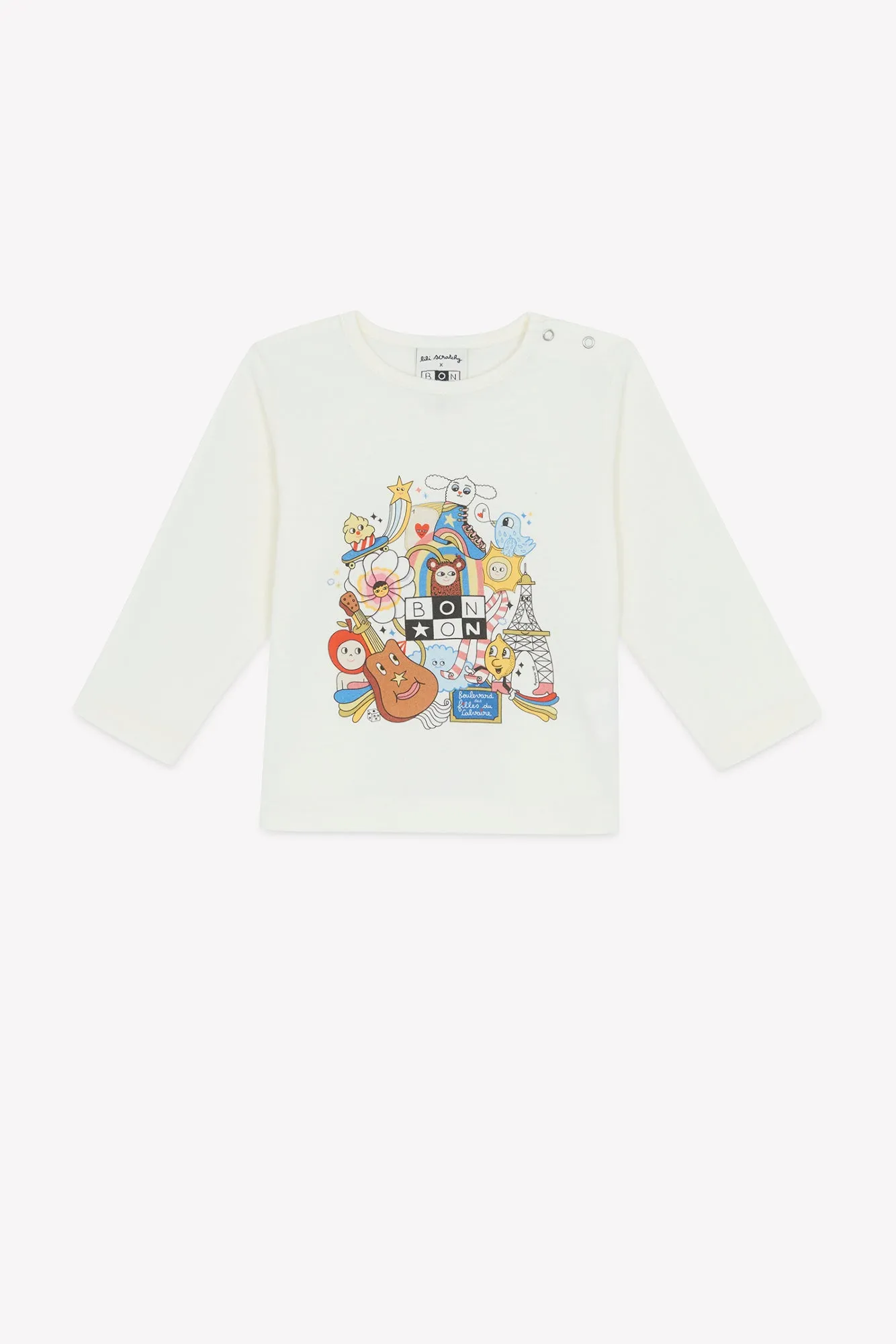 Bonton Taxi Paris langærmet t-shirt str 2A bomuld