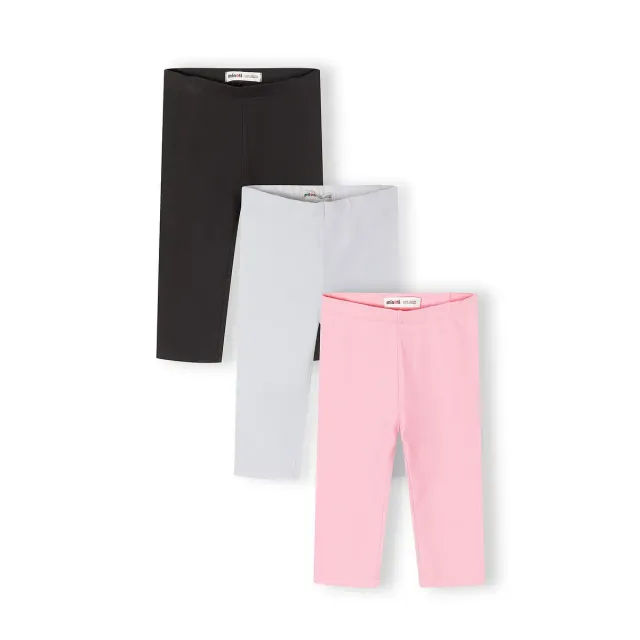 Minoti 44826 leggings 3-pak capri bomuld