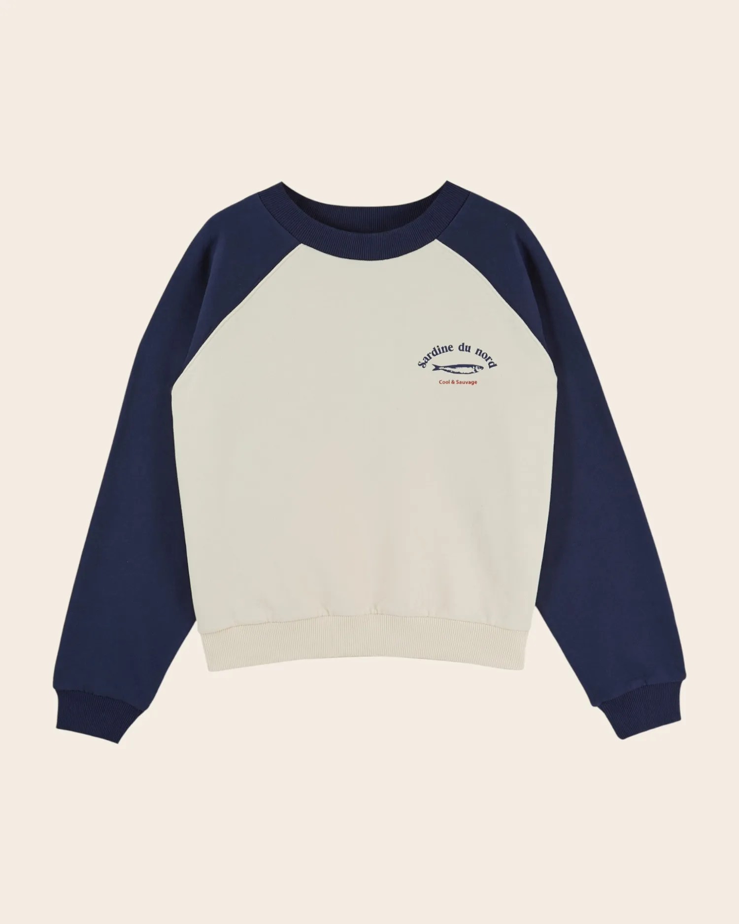 Emile et Ida Elina sweatshirt sardiner marine