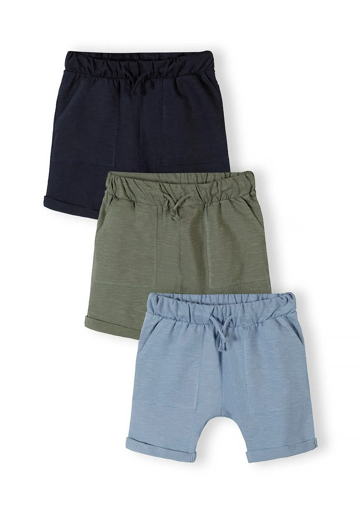 Minoti 44870 shorts 3-pak marine bomuldsjersey