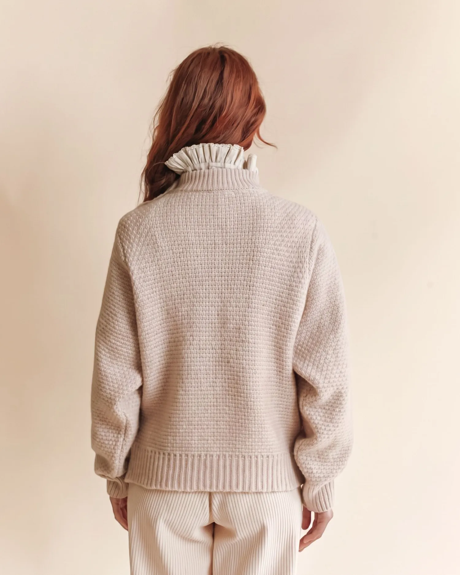 Emile et Ida Eden pullover beige merinould