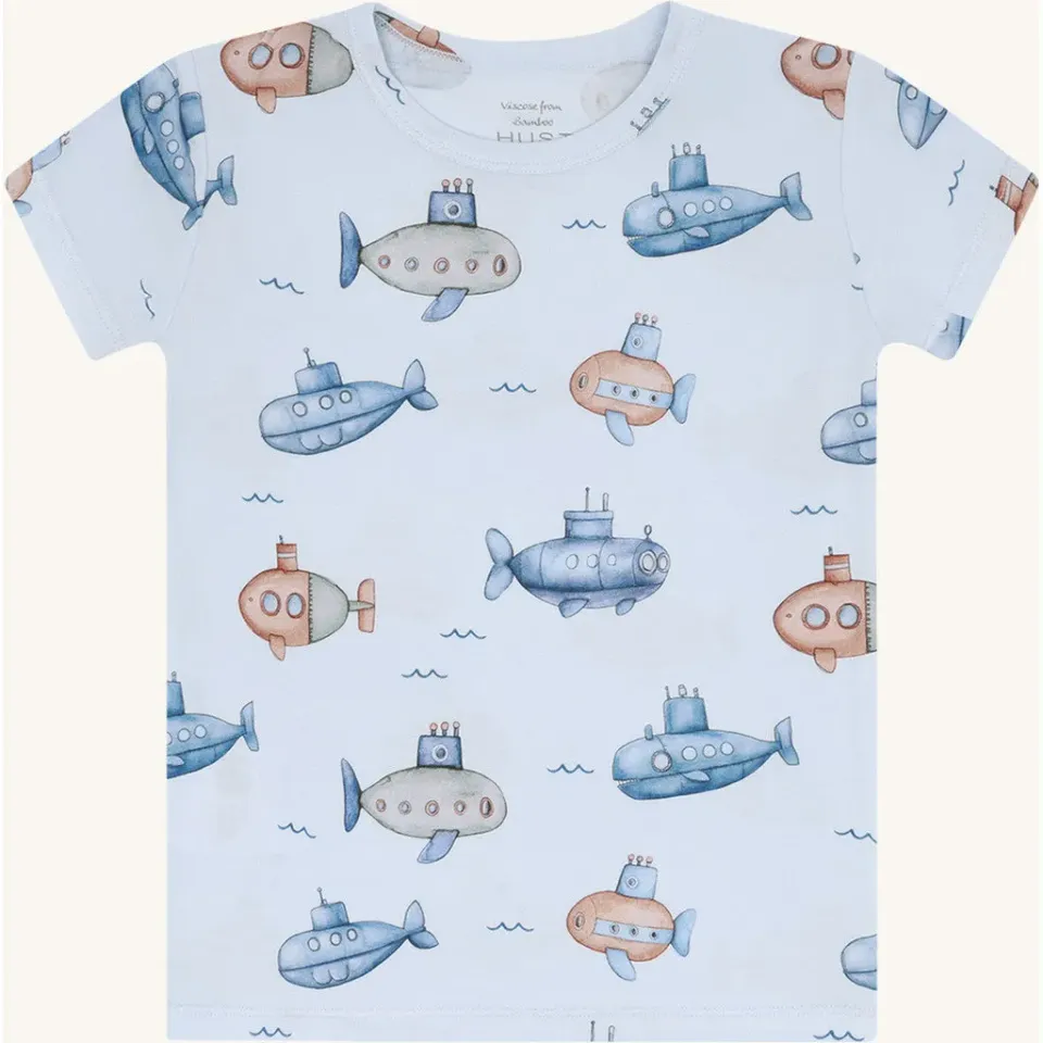 Hust & Claire HCAustin Submarine langærmet t-shirt Water bambus