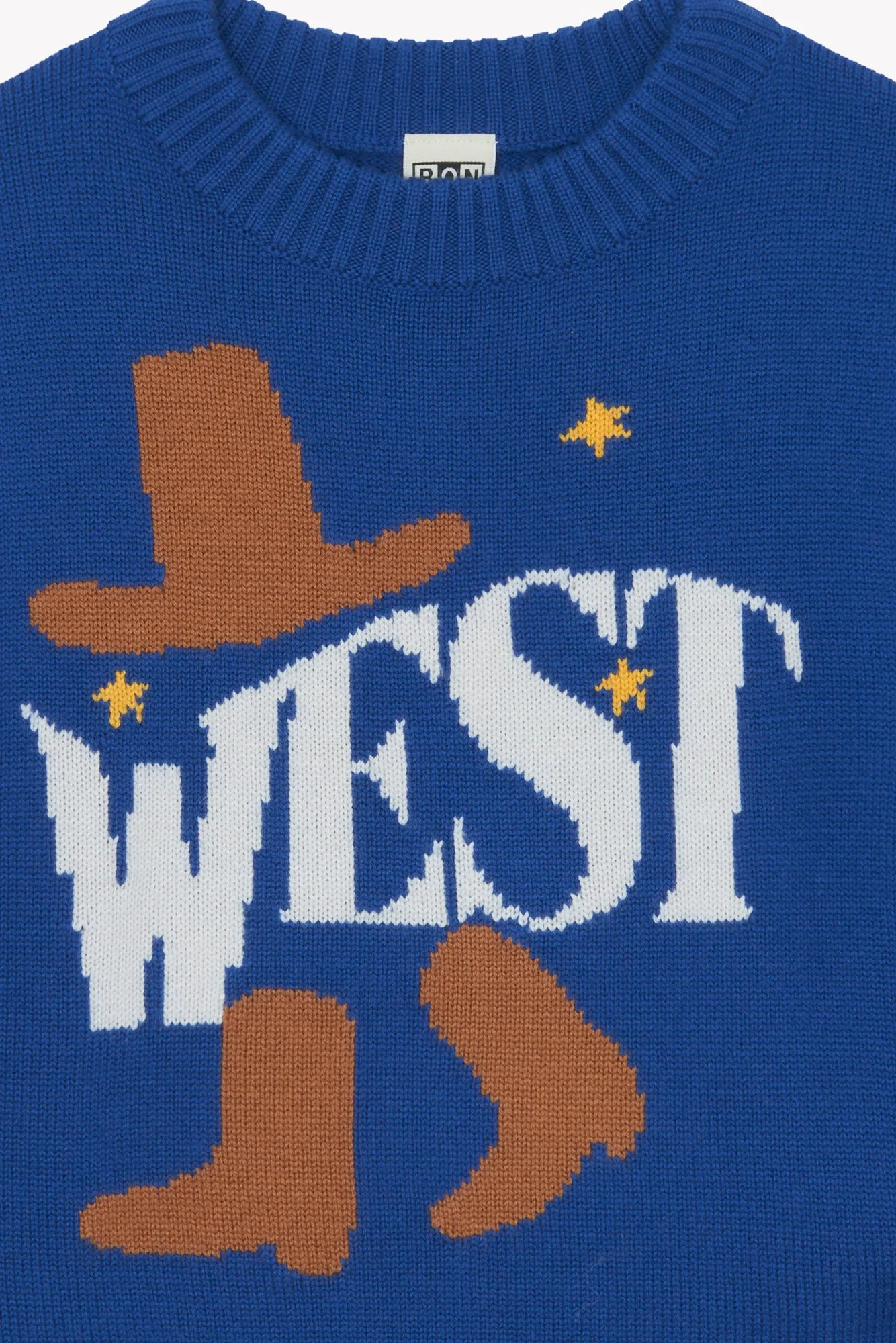 Bonton Milton West sweater blå uld 4A-14A