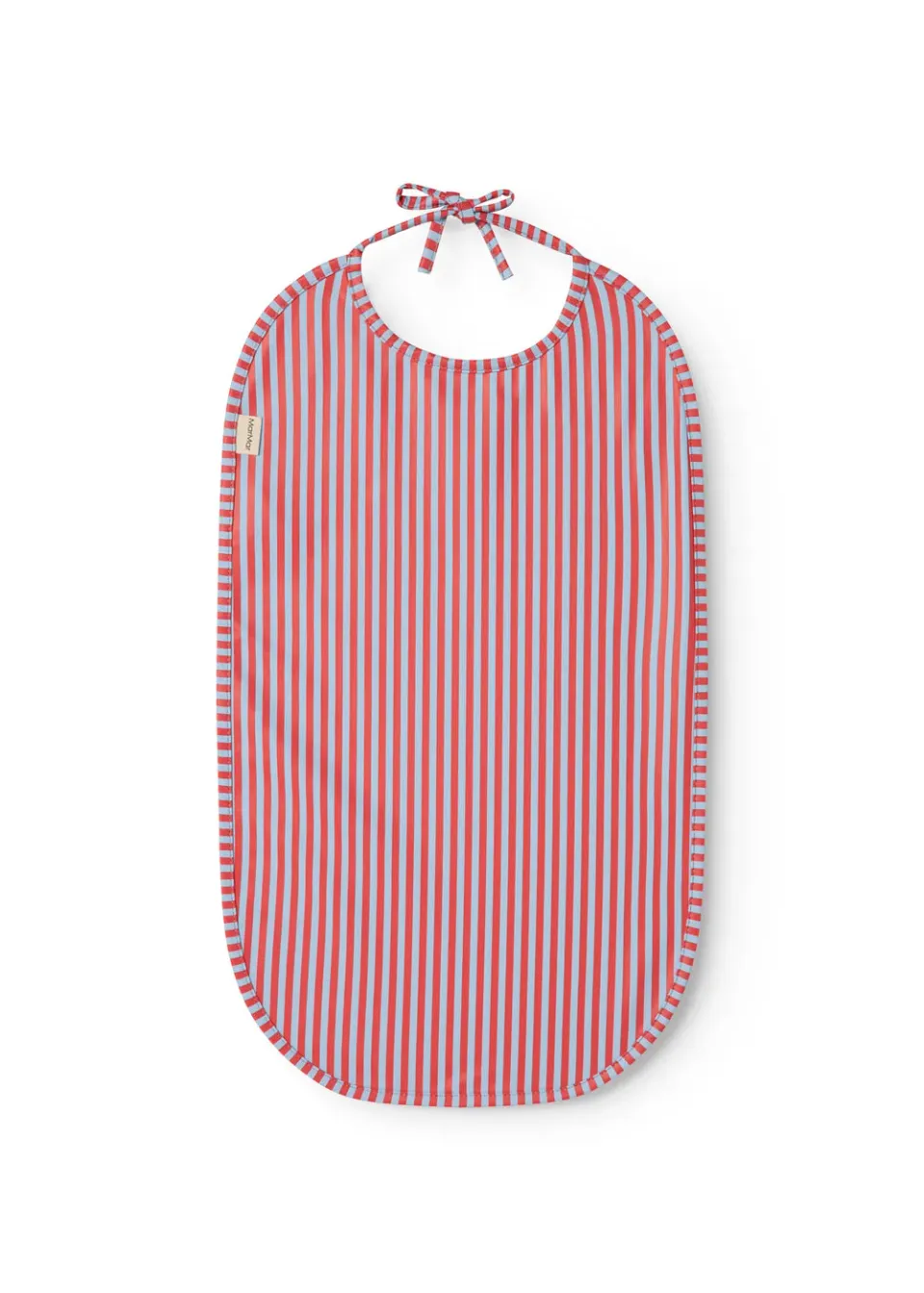 MarMar Bib Long hagesmæk Blue Red Stripes vandafvisende