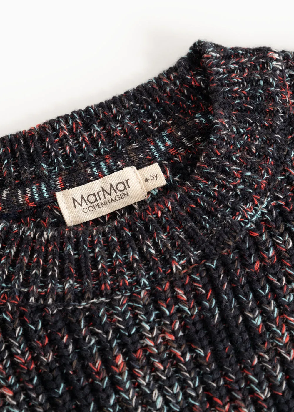 MarMar Copenhagen Teno Strikbluse Deepest Sea Space bomuld