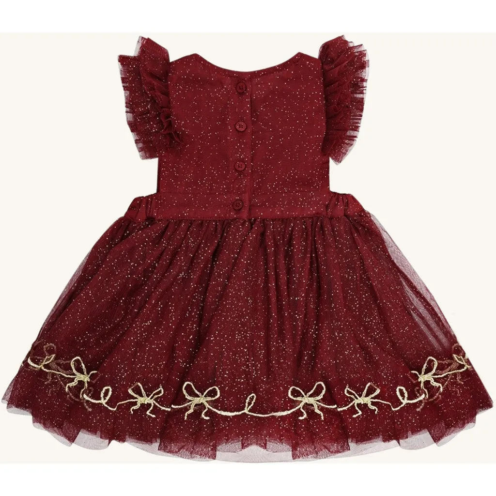 Hust & Claire HCKatinka Glitter kjole Teaberry polyester