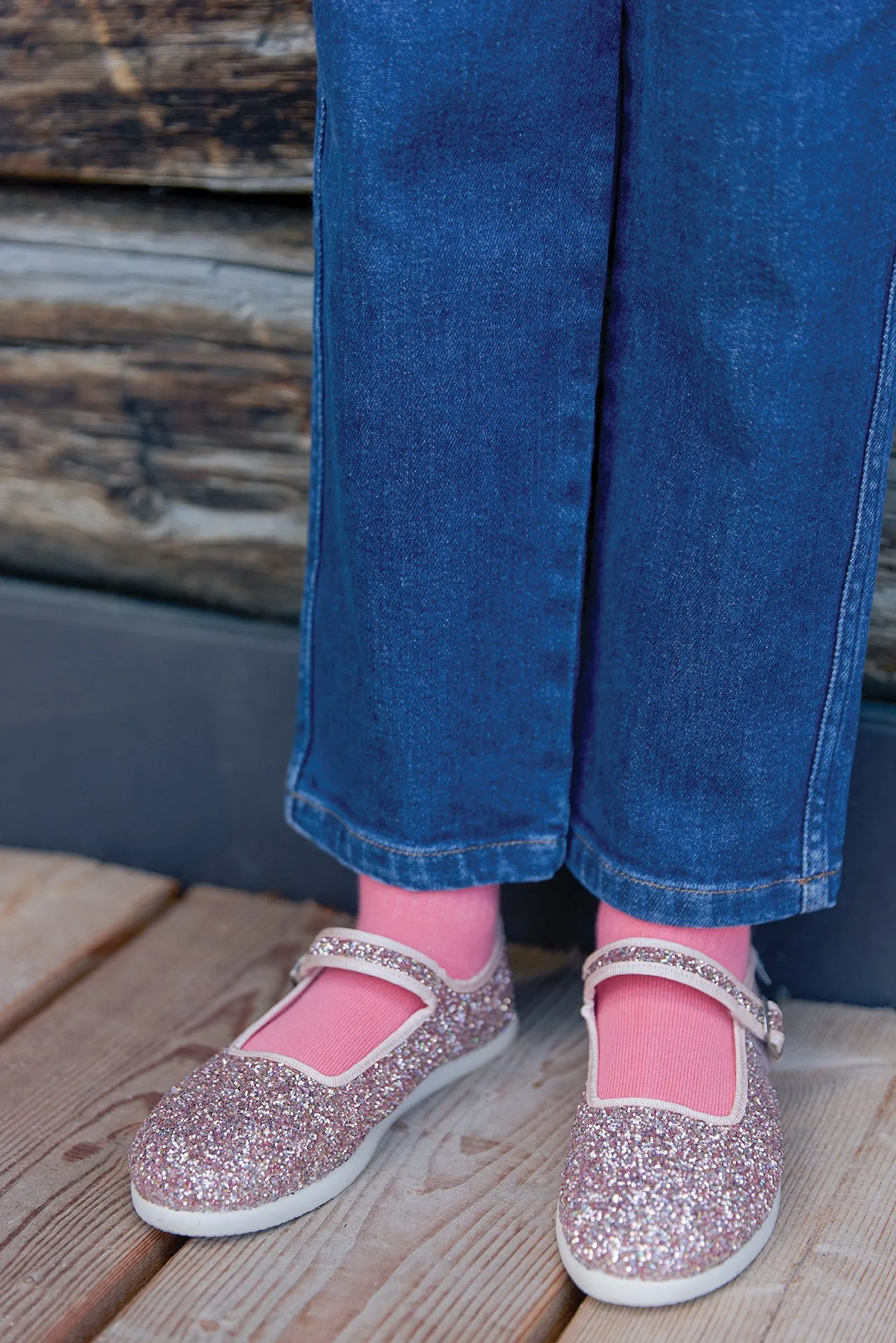 Bonton Jane Pailettes sko guld pailletter