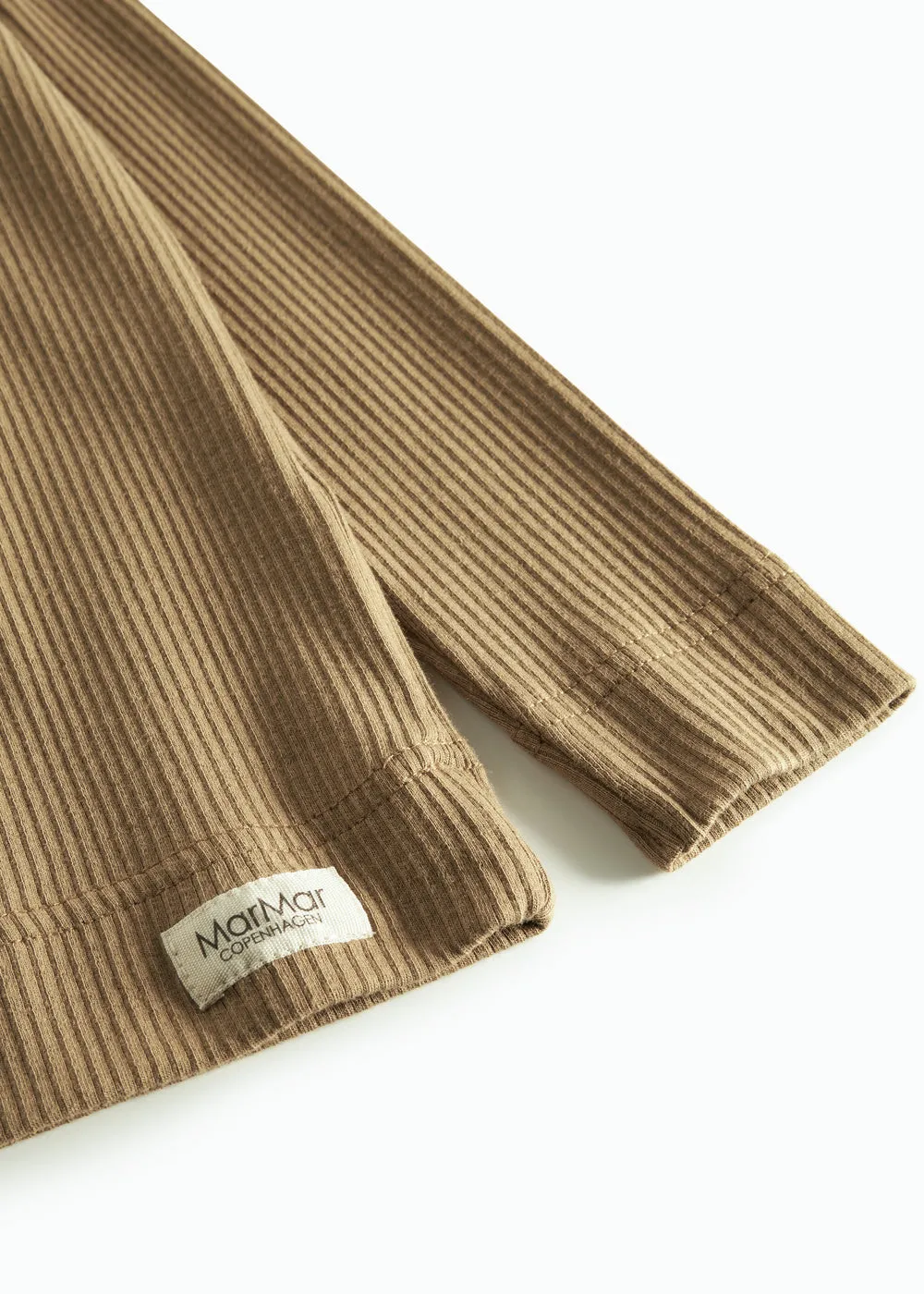 MarMar Plain Tee LS t-shirt Dark Bronze økologisk