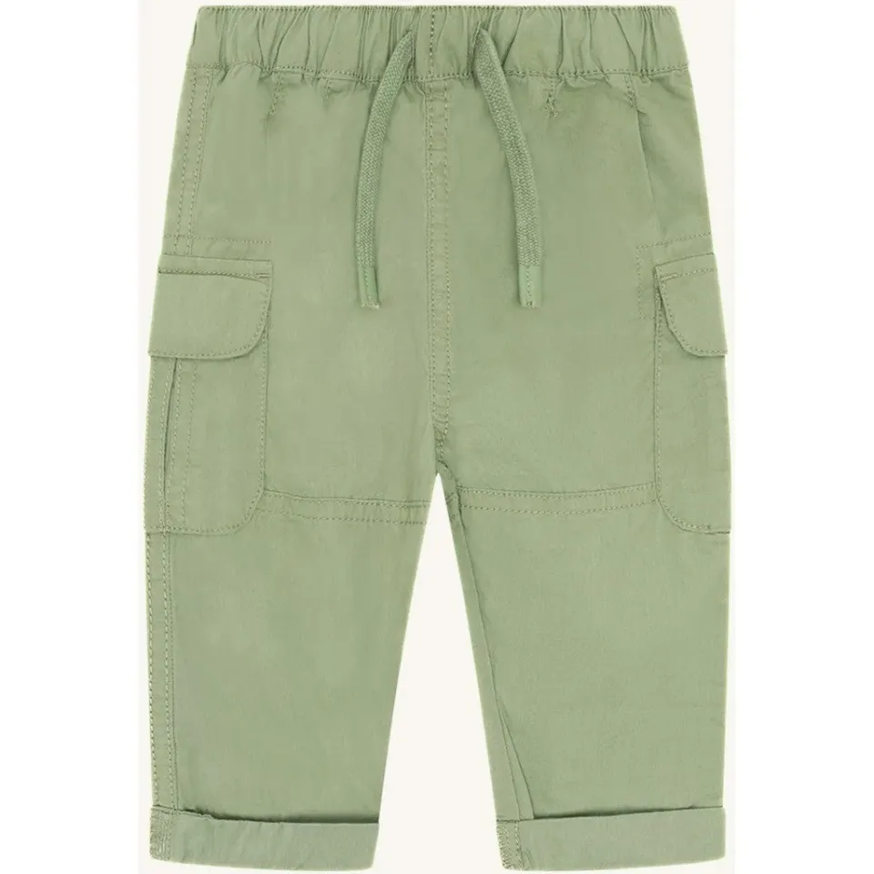 Hust & Claire HCTue Cargo bukser Light Green bomuld