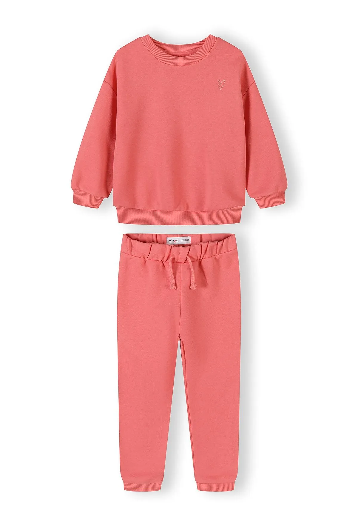 Minoti 44730 joggingtoej piger koral 2-pak
