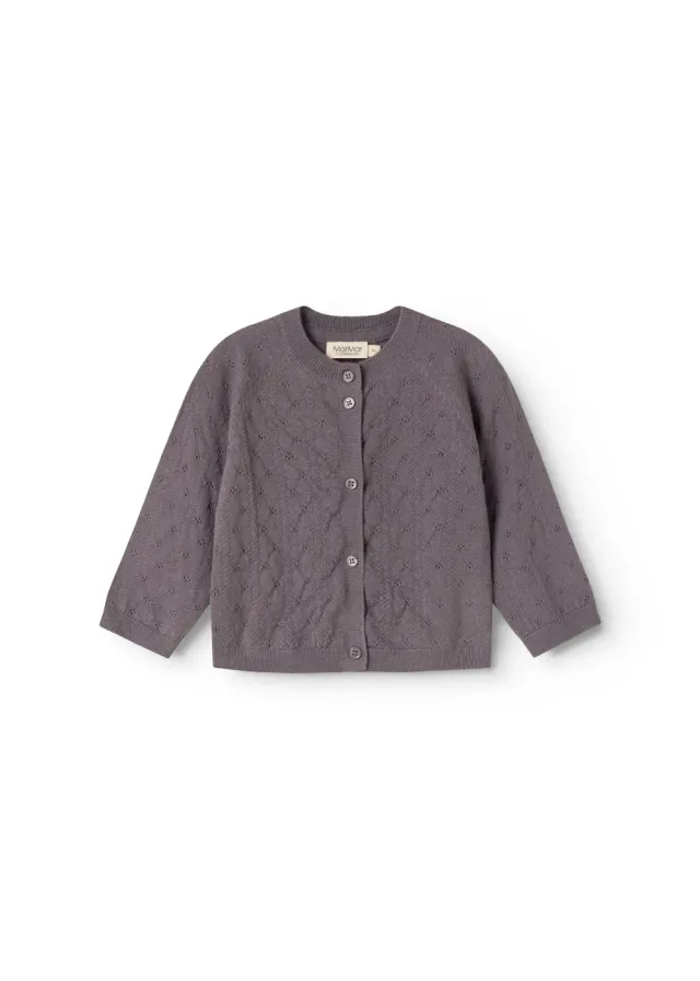 MarMar Copenhagen Taki cardigan Plum Stem merino