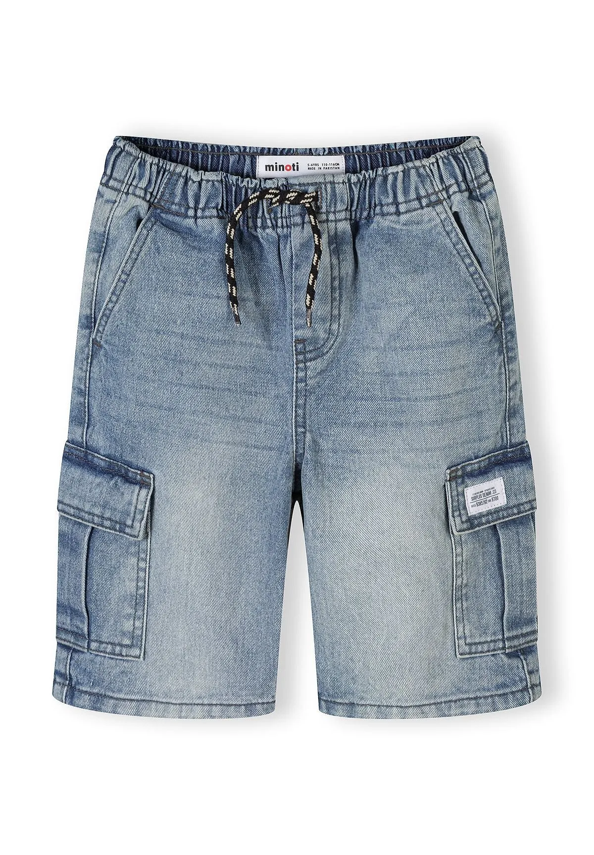 Minoti 44945 cargo jeansshorts til drenge 2-pak