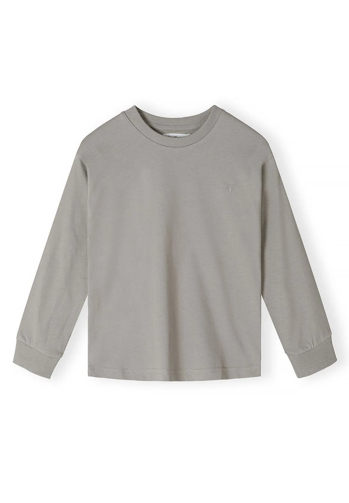 Minoti langærmet t-shirt 5-pak hjort broderi