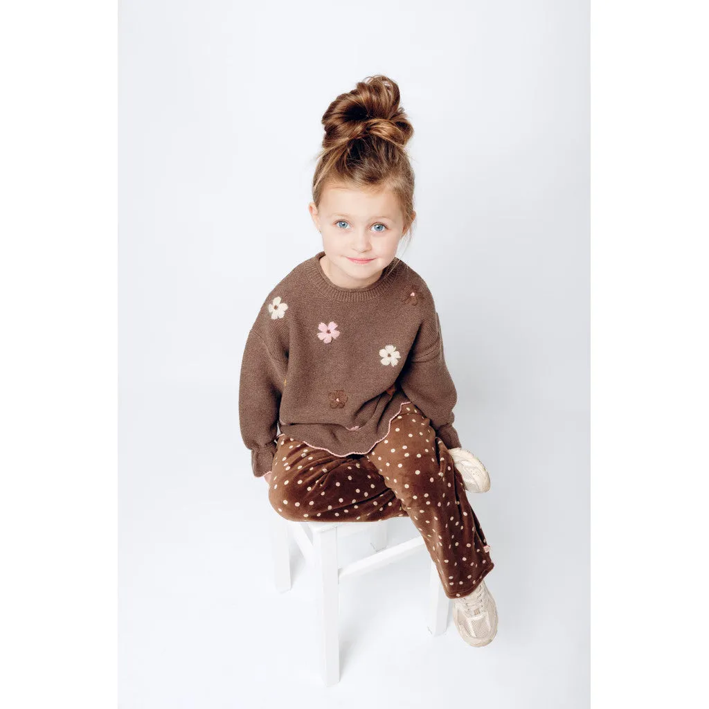 Hust & Claire HCCharlotte Flowerboom sweatshirt Toffee blomst