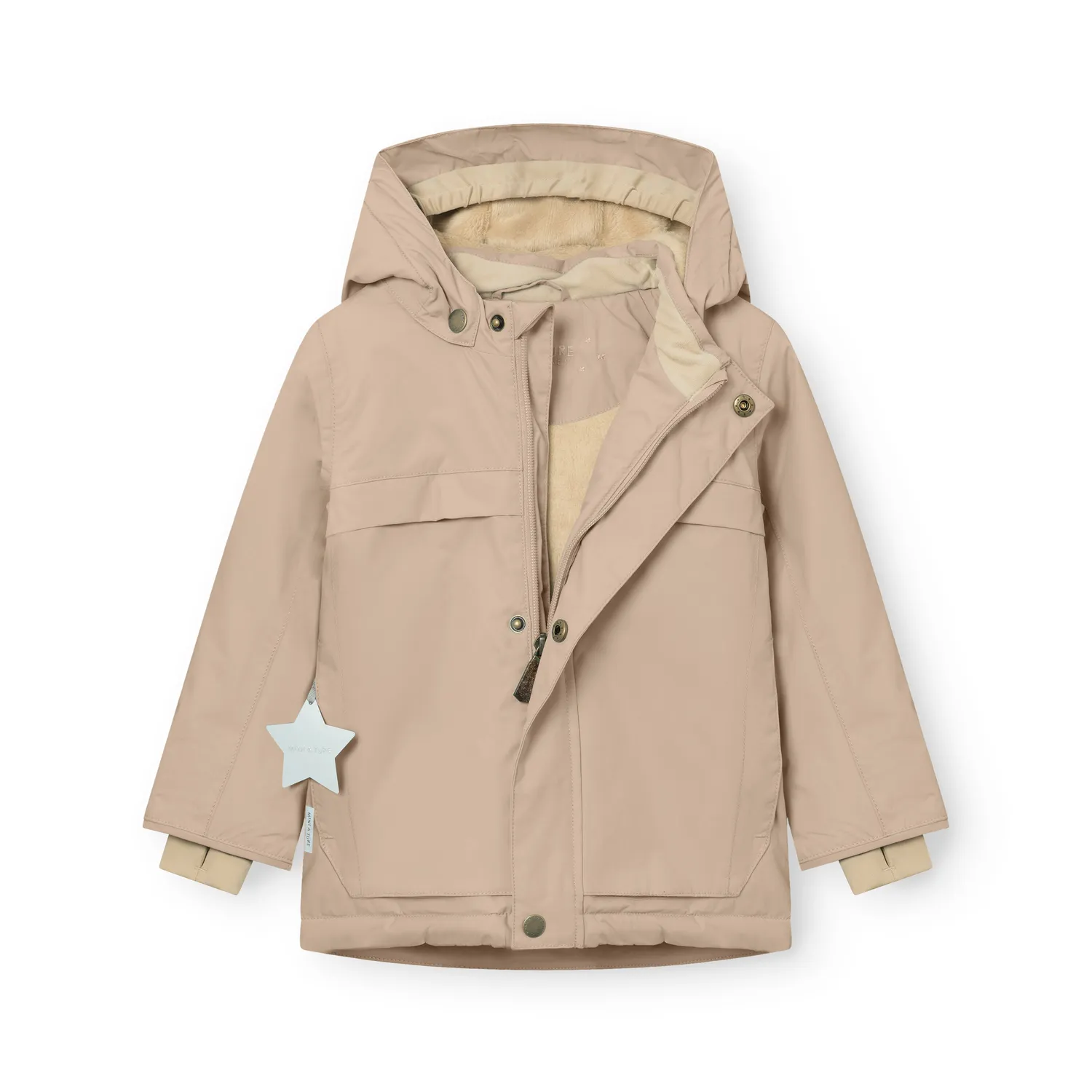 MINI A TURE Matwaldo vinterjakke 2y/92cm beige fleece