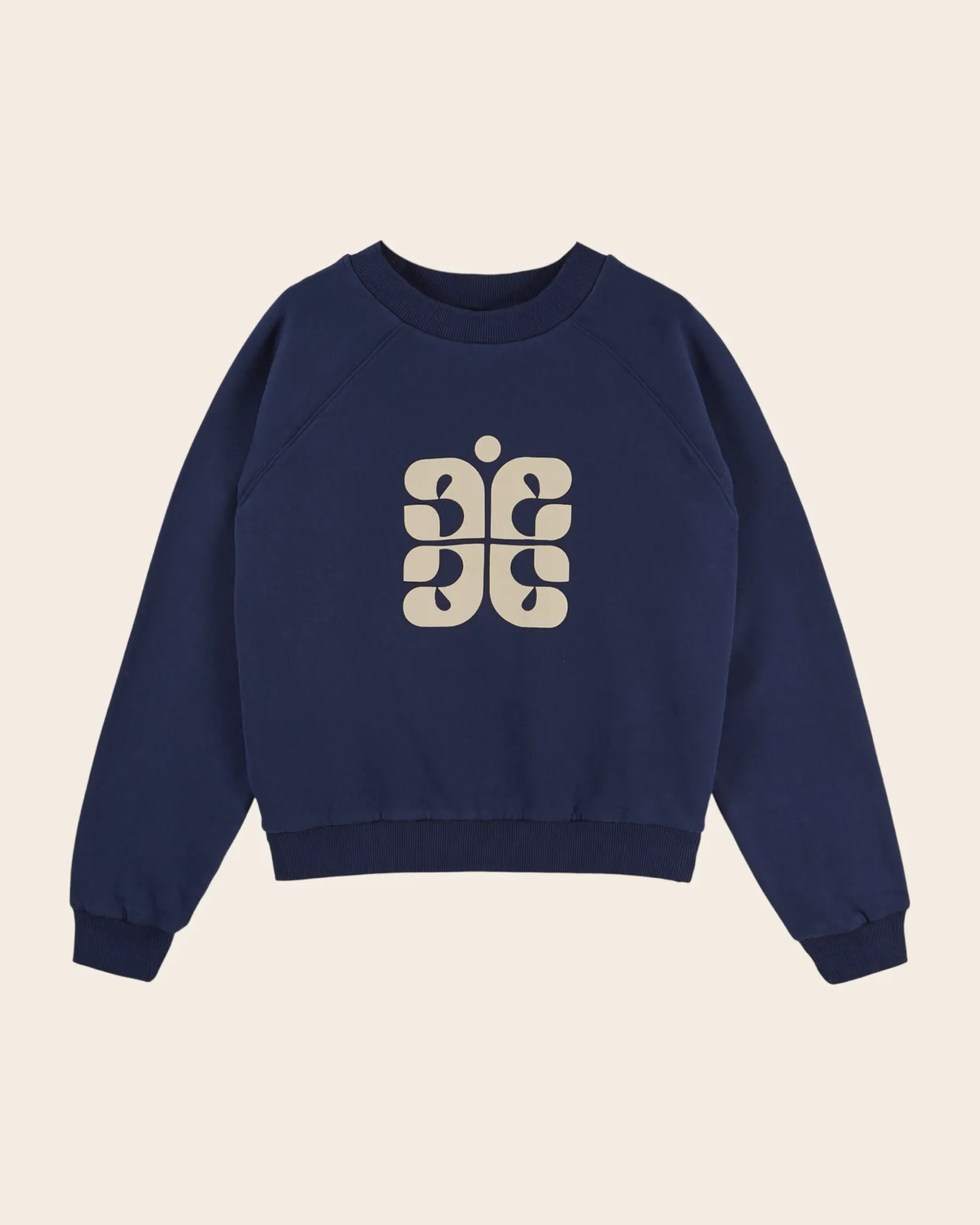 Emile et Ida Logo sweatshirt navy økologisk