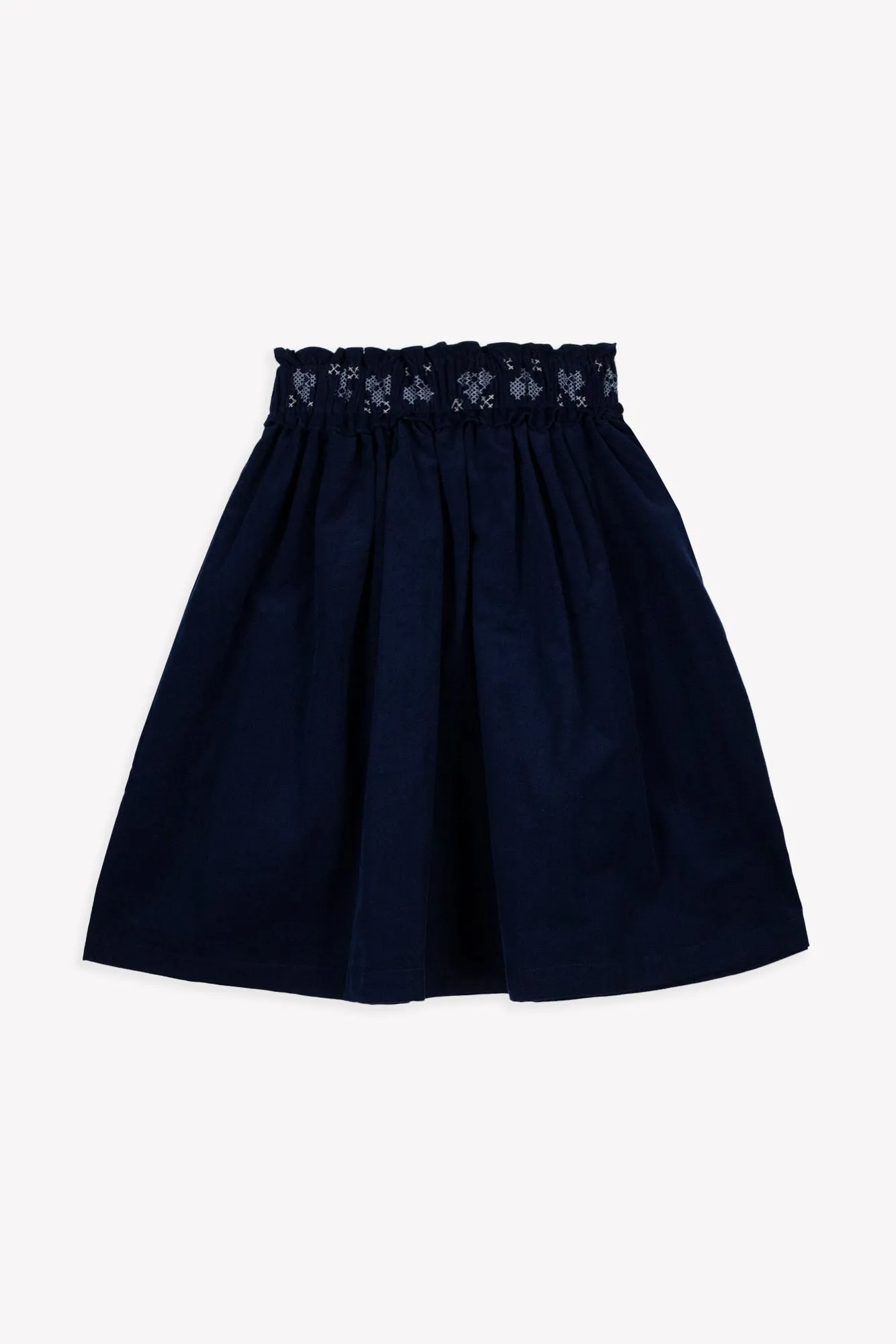 Bonton Papaye nederdel sailor blue velour